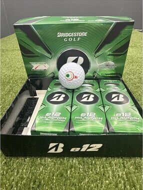 Bridgestone e12 High Launch Golf Balls With Mindset Alignment - White- 9 Balls